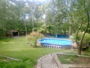 Side yard grassy area