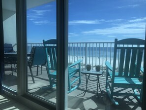Rocking with the waves while watching dolphin.