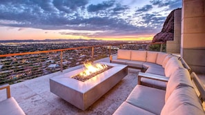 Fire pit and sunsets!