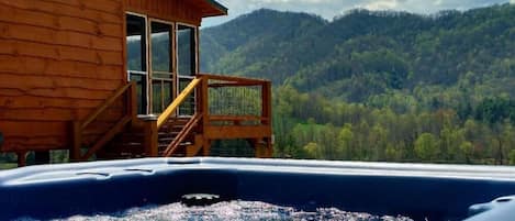 Relax in the Hot Tub at Still Rock Farms