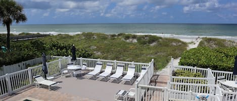 Your Private Balcony with View of the Pool, Indian Rocks Beach, - Your Private Balcony with View of the Pool, Indian Rocks Beach, and Gulf of Mexico.