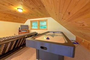 Loft Recreation Area with Air Hockey Table