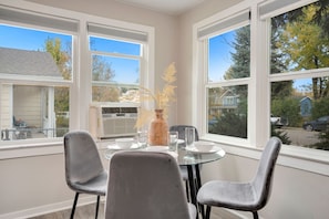 Dining Table with Seating for 4 | Tons of natural light!