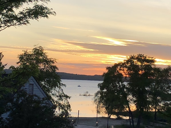 Beautiful view from our private balcony