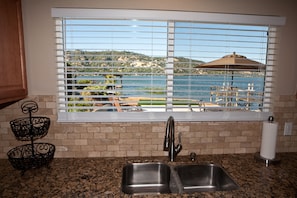 View From The Luxury Granite and Stainless Kitchen