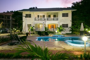 Front of property – evening/night