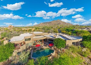 Overhead pic of entire property - LUSH trees for BackYard Privacy & Mtn Views