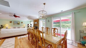 Formal Dining Room with Access to Private Patio