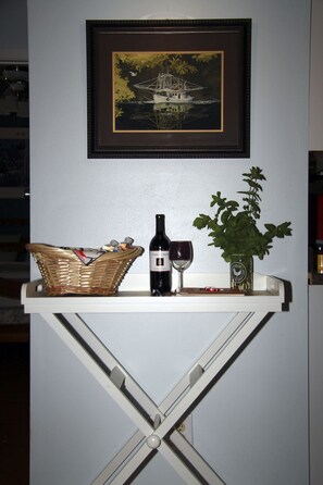 The Welcome Table offers snacks and door keys!