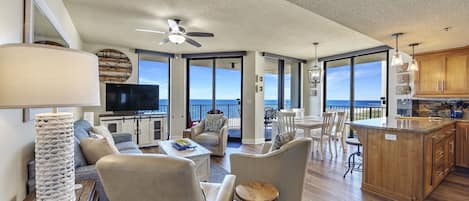 Spacious Living and Dining Areas have Balcony Access and Gorgeous Views