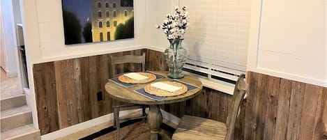 small dining bistro table and chairs