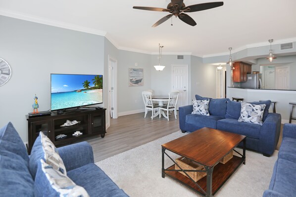 Living Room & Dining Area