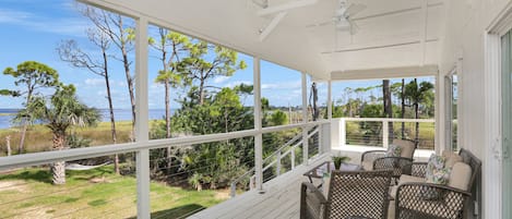 Furnished Bay Front Deck