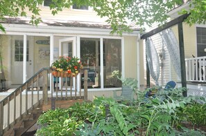 Front patio in the garden