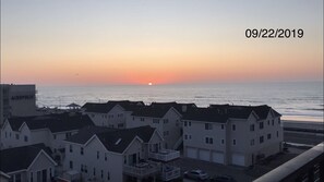 Sunrise view from balcony