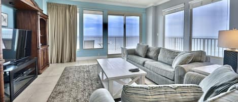 Gulf front living room