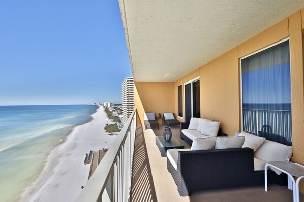 Private balcony overlooking beautiful PCB!