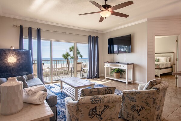 Gulf front living room