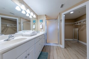 Master bathroom with walk in shower.