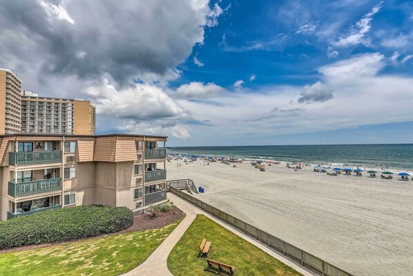 Myrtle Beach Vacation Rental | 2BR | 2BA | 721 Sq Ft | Stairs Required