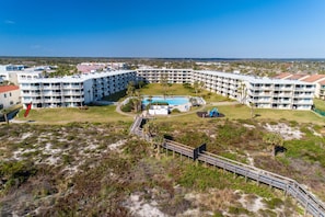 The unit is on the second floor of building 1 and is the first unit.