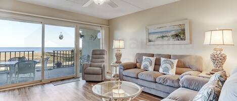 Living Room and Balcony with Ocean View