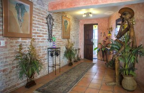 ENTRANCE DOOR and hallway