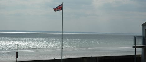 View from front raised balcony