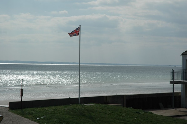 View from front raised balcony