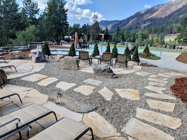 Outside Pool and Hot Tub