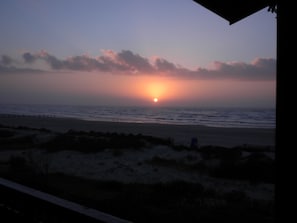 Sunrise over the Gulf of Mexico from the front porch of Casa del Agua.