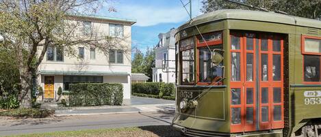 Front of house on the St Charles Avenue streetcar line!