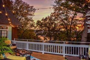 Lake view from Main deck off of house, lakeside.