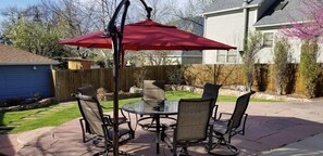 Enjoy entertaining or just relaxing on the private patio