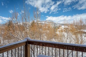 Private deck winter views