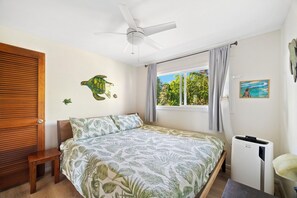 Honu (Turtle) King Bedroom #2 with portable AC