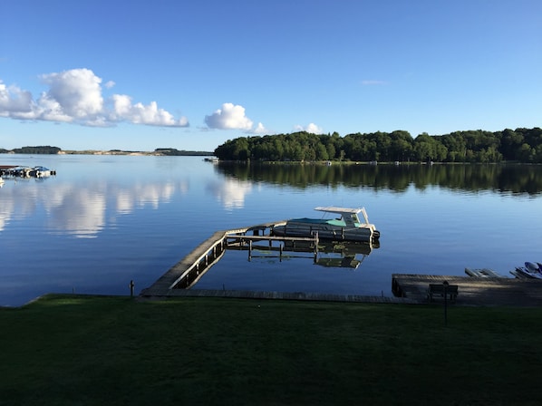 View you'll wake up to!  Few boats on the lake! 