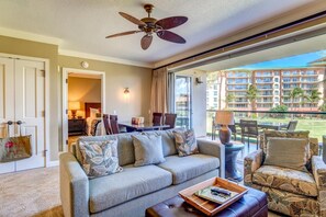 Cozy up in style with comfortable seating and a tropical view HKH-240