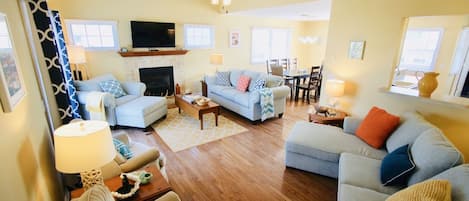 Open Concept Living Room & Dining Area at Le Beach House Montreuil