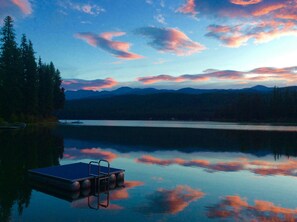 Enjoy the Montana Big Sky sunrise from your private floating dock! 