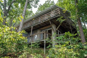 surrounded by woods you'll feel like you're staying in a tree house