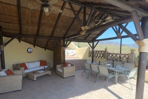 Pergola Seating and Dining area