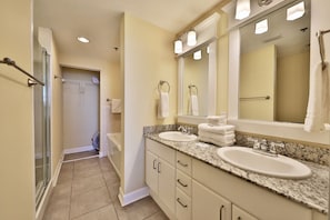 Master bathroom.