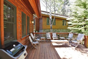 Deck Seating with Gas Grill