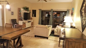 Living room and dinning table