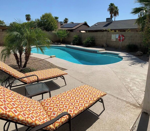 lounge by the pool