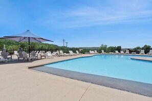 Plenty of room to enjoy the pool and splash pad