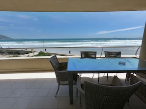 Vista a la playa o el mar