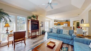 Living Room with HDTV