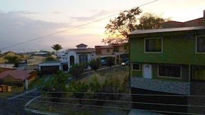 Sunset view from the master bedroom balcony.